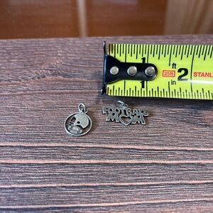 Football Mom Charms- Sterling Silver Charm
